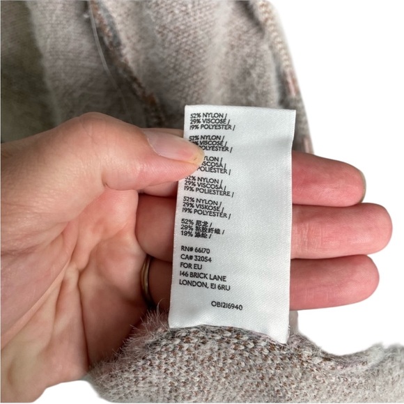 Pilcro by Anthropologie Plaid Longline Shacket Coat – Gray & Blush Check, Size S - Picture 9 of 11